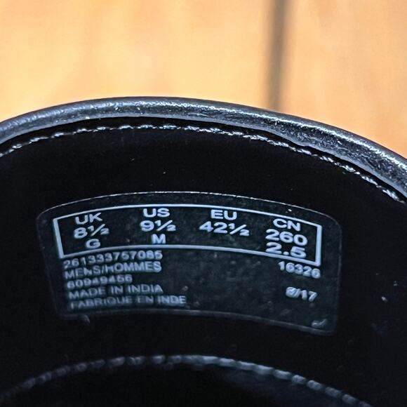 Clarks Bostonian Nantasket Step Black Leather Slip-On Loafers Mens Size 9.5 - Picture 12 of 12